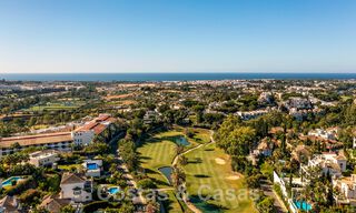 Classic Spanish luxury villa for sale in gated community and frontline golf with stunning views over La Quinta golf course, Benahavis - Marbella 44113 