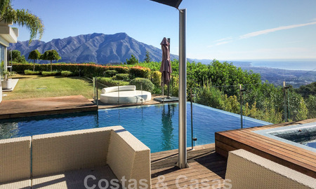Modern luxury villa for sale with sea views and a bright interior, in the exclusive La Zagaleta Golf resort, Benahavis - Marbella 44350