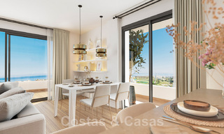 Luxurious new built apartments in contemporary style for sale with spacious terrace and panoramic sea views in Estepona town 44290 