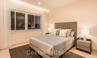 Spacious, luxurious apartment for sale in a secured complex, first line beach, with beautiful sea views, on the New Golden Mile between Marbella - Estepona 44046 