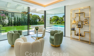 Impressive, modern luxury villa with stunning sea views for sale in a desirable urbanisation on the Golden Mile of Marbella 44538 