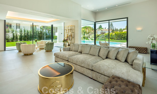 Impressive, modern luxury villa with stunning sea views for sale in a desirable urbanisation on the Golden Mile of Marbella 44540 