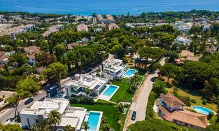 Impressive, modern luxury villa with stunning sea views for sale in a desirable urbanisation on the Golden Mile of Marbella 44548 