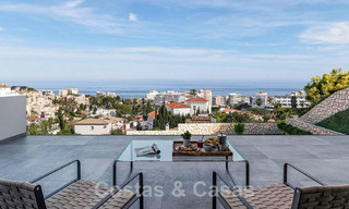 New modernist design villa for sale with phenomenal sea views at walking distance from the beach in Benalmadena, Costa del Sol 44581 