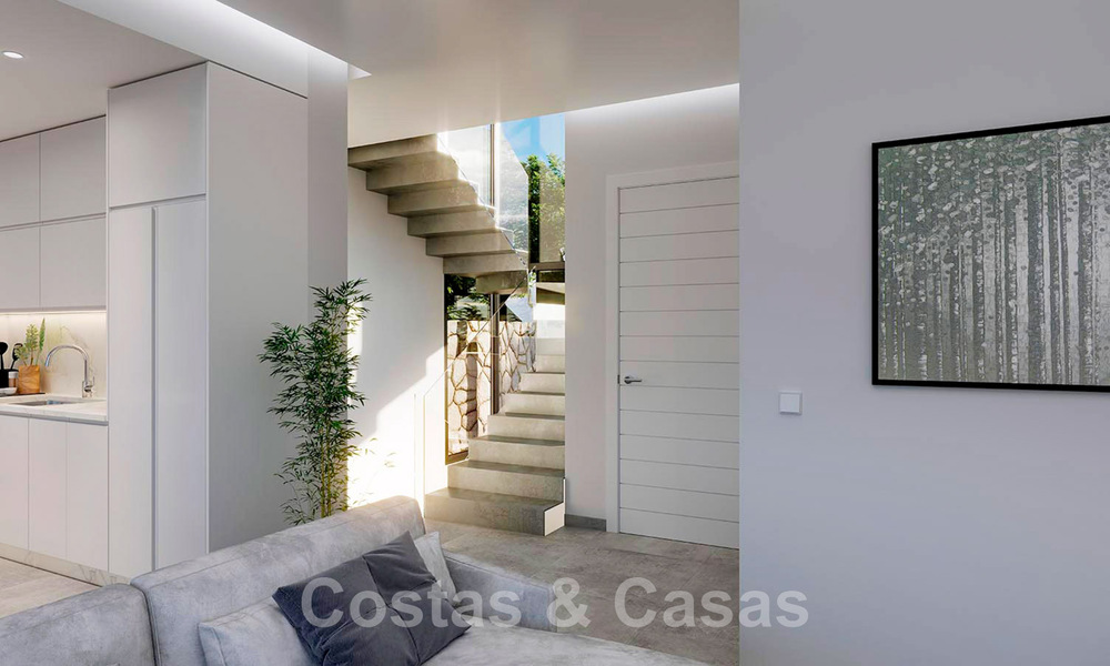 New modernist design villa for sale with phenomenal sea views at walking distance from the beach in Benalmadena, Costa del Sol 44586