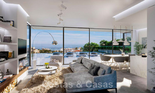 New modernist design villa for sale with phenomenal sea views at walking distance from the beach in Benalmadena, Costa del Sol 44594 