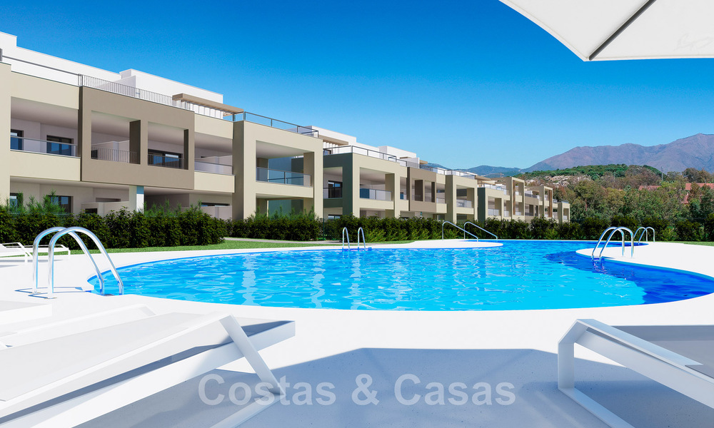New contemporary luxury apartments for sale with sea views at walking distance to the beach in Casares, Costa del Sol 44509
