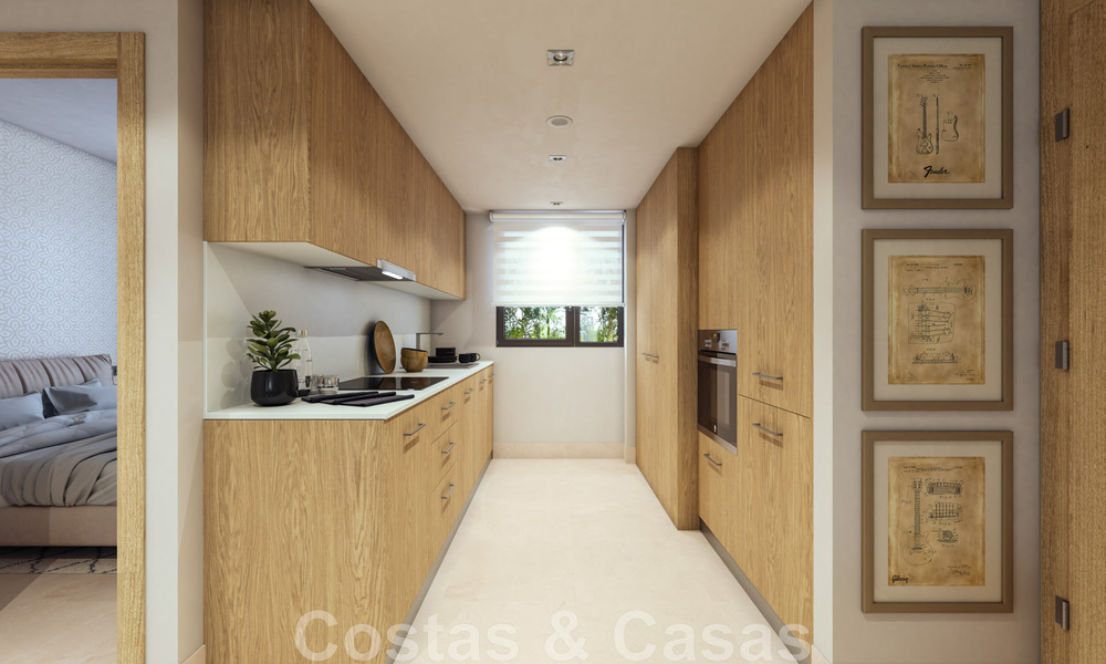 New contemporary luxury apartments for sale with sea views at walking distance to the beach in Casares, Costa del Sol 44514