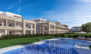 New contemporary luxury apartments for sale with sea views at walking distance to the beach in Casares, Costa del Sol 66739 
