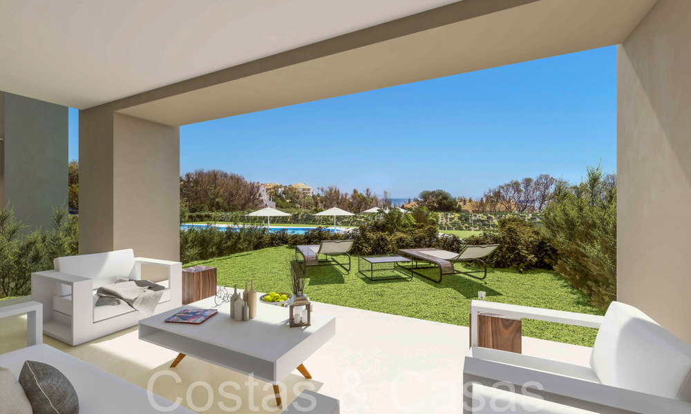 New contemporary luxury apartments for sale with sea views at walking distance to the beach in Casares, Costa del Sol 66741