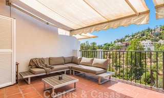 Bright Mediterranean townhouse for sale with the possibility to extend, frontline golf in La Quinta in Benahavis - Marbella 44569 