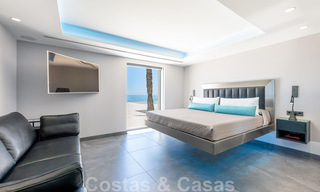 Avant-garde beach villa in a sleek modern style for sale, frontline beach in Mijas Costa, Costa del Sol 44431 