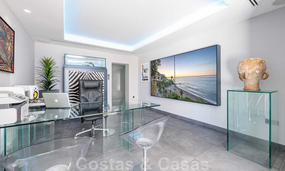 Avant-garde beach villa in a sleek modern style for sale, frontline beach in Mijas Costa, Costa del Sol 44440