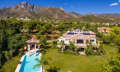 Majestic, high-end luxury villa for sale with panoramic sea views in a gated community on the Golden Mile of Marbella 44776
