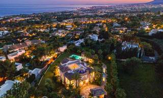 Majestic, high-end luxury villa for sale with panoramic sea views in a gated community on the Golden Mile of Marbella 44792 