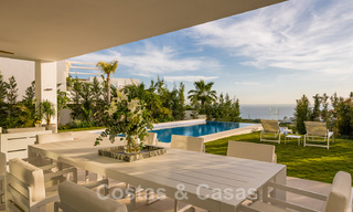 Turnkey, modern villa for sale, frontline golf with stunning sea views in East Marbella. Ready to move in 44989 