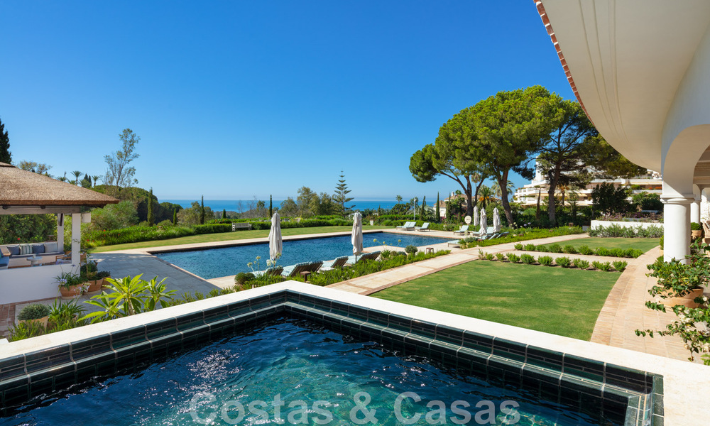 Masterful designer villa for sale in one of the most desirable areas on Marbella's Golden Mile with sea views 45956