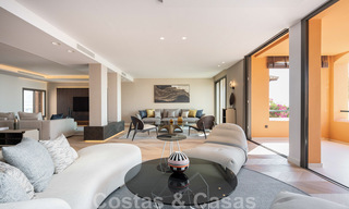 Modern renovated duplex penthouse, with panoramic sea views in a 24h security complex in Nueva Andalucia, Marbella 45353 