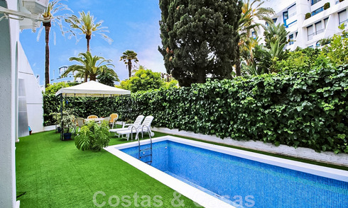 Fantastic apartment for sale with spacious terrace and private pool, second-line beach in Marbella centre 44958