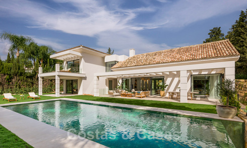 Pre-release Spanish designer villa for sale, steps from golf course in Marbella - Benahavis 45469
