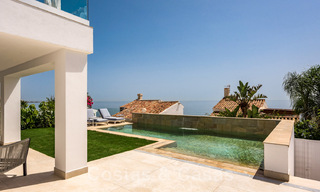 Contemporary, fully refurbished villa for sale, with open sea views located in a beachside urbanisation of Estepona 45030 