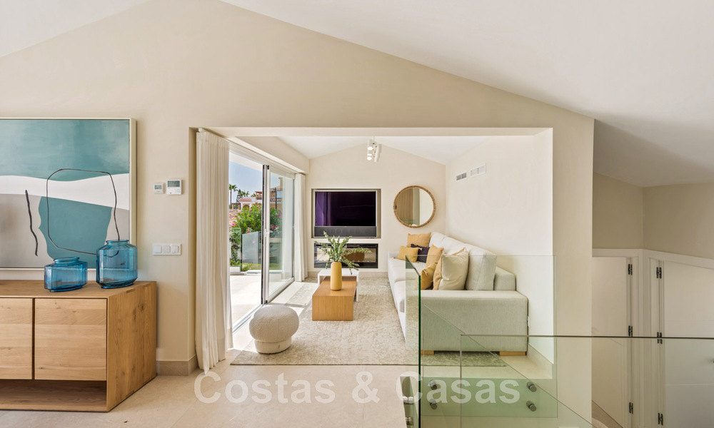 Contemporary, fully refurbished villa for sale, with open sea views located in a beachside urbanisation of Estepona 45042