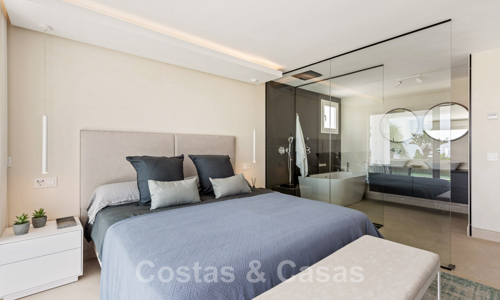Contemporary, fully refurbished villa for sale, with open sea views located in a beachside urbanisation of Estepona 45054