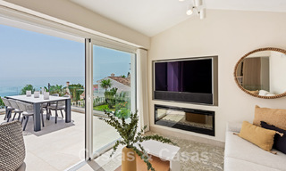 Contemporary, fully refurbished villa for sale, with open sea views located in a beachside urbanisation of Estepona 45061 