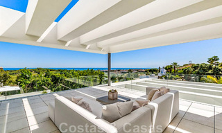 New, modernist designer villa for sale with panoramic views, located on the New Golden Mile in Marbella - Benahavis 45635 