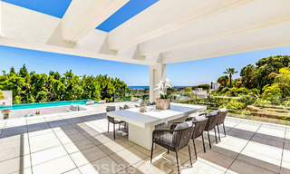 New, modernist designer villa for sale with panoramic views, located on the New Golden Mile in Marbella - Benahavis 45639 