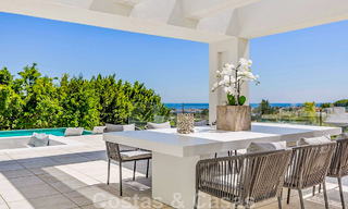 New, modernist designer villa for sale with panoramic views, located on the New Golden Mile in Marbella - Benahavis 45641 