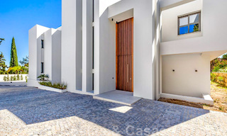 New, modernist designer villa for sale with panoramic views, located on the New Golden Mile in Marbella - Benahavis 45643 