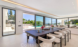 New, modernist designer villa for sale with panoramic views, located on the New Golden Mile in Marbella - Benahavis 45646 