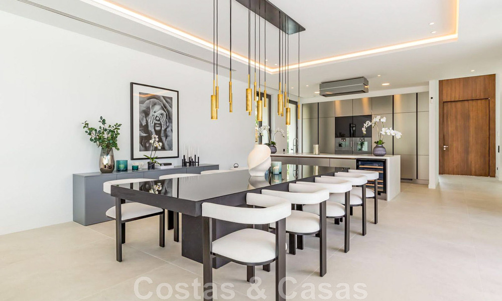 New, modernist designer villa for sale with panoramic views, located on the New Golden Mile in Marbella - Benahavis 45654