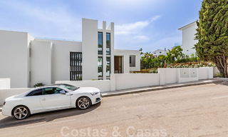 New, modernist designer villa for sale with panoramic views, located on the New Golden Mile in Marbella - Benahavis 45658 