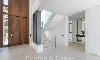 New, modernist designer villa for sale with panoramic views, located on the New Golden Mile in Marbella - Benahavis 53647 