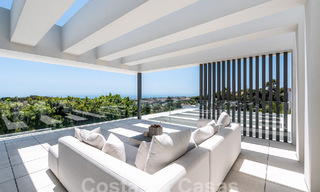 New, modernist designer villa for sale with panoramic views, located on the New Golden Mile in Marbella - Benahavis 53661 