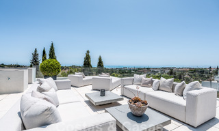 New, modernist designer villa for sale with panoramic views, located on the New Golden Mile in Marbella - Benahavis 53663 