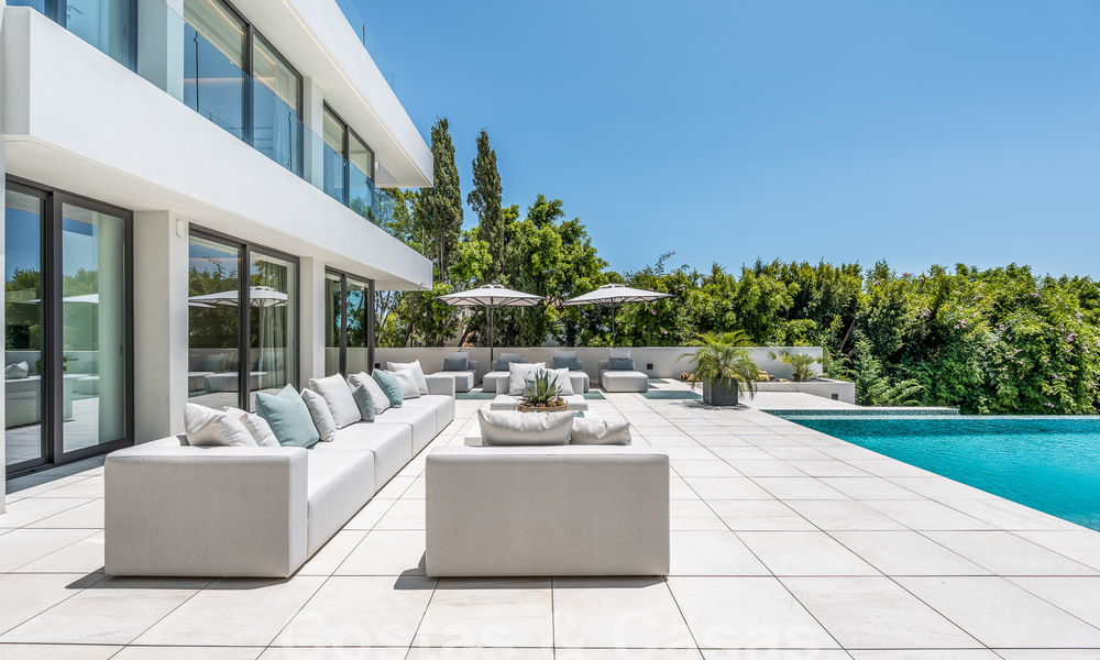 New, modernist designer villa for sale with panoramic views, located on the New Golden Mile in Marbella - Benahavis 53667