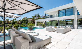 New, modernist designer villa for sale with panoramic views, located on the New Golden Mile in Marbella - Benahavis 53669 