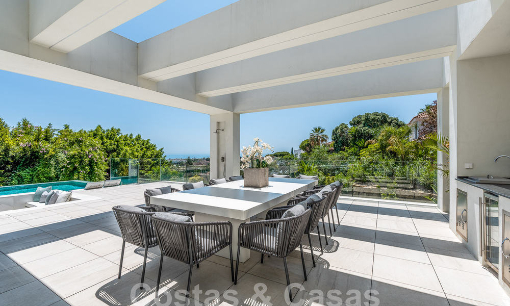 New, modernist designer villa for sale with panoramic views, located on the New Golden Mile in Marbella - Benahavis 53673