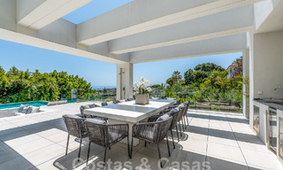 New, modernist designer villa for sale with panoramic views, located on the New Golden Mile in Marbella - Benahavis 53673 