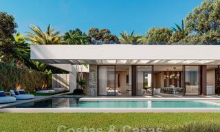 New, ultra-modern luxury villa for sale with architectural design, frontline golf Los Naranjos in Nueva Andalucia, Marbella 46030 