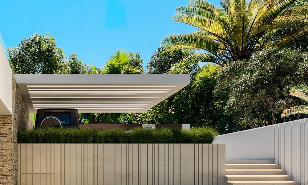 New, ultra-modern luxury villa for sale with architectural design, frontline golf Los Naranjos in Nueva Andalucia, Marbella 46037