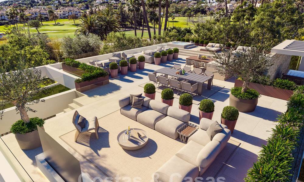 New, ultra-modern luxury villa for sale with architectural design, frontline golf Los Naranjos in Nueva Andalucia, Marbella 58908