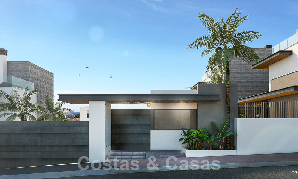 Elegant, modern, new villas for sale with panoramic views close to the golf course in Mijas' golf valley on the Costa del Sol 53439