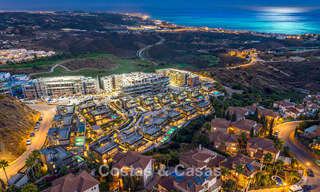 Elegant, modern, new villas for sale with panoramic views close to the golf course in Mijas' golf valley on the Costa del Sol 795603 