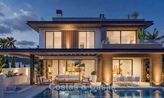 Elegant, modern, new villas for sale with panoramic views close to the golf course in Mijas' golf valley on the Costa del Sol 795609 