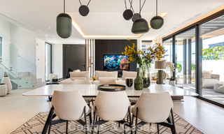 Elegant, modern, new villas for sale with panoramic views close to the golf course in Mijas' golf valley on the Costa del Sol 797828 