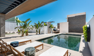 Elegant, modern, new villas for sale with panoramic views close to the golf course in Mijas' golf valley on the Costa del Sol 797834 